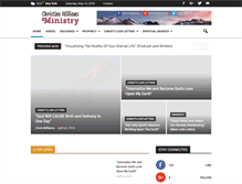 Tablet Screenshot of christine-williams-ministry.org